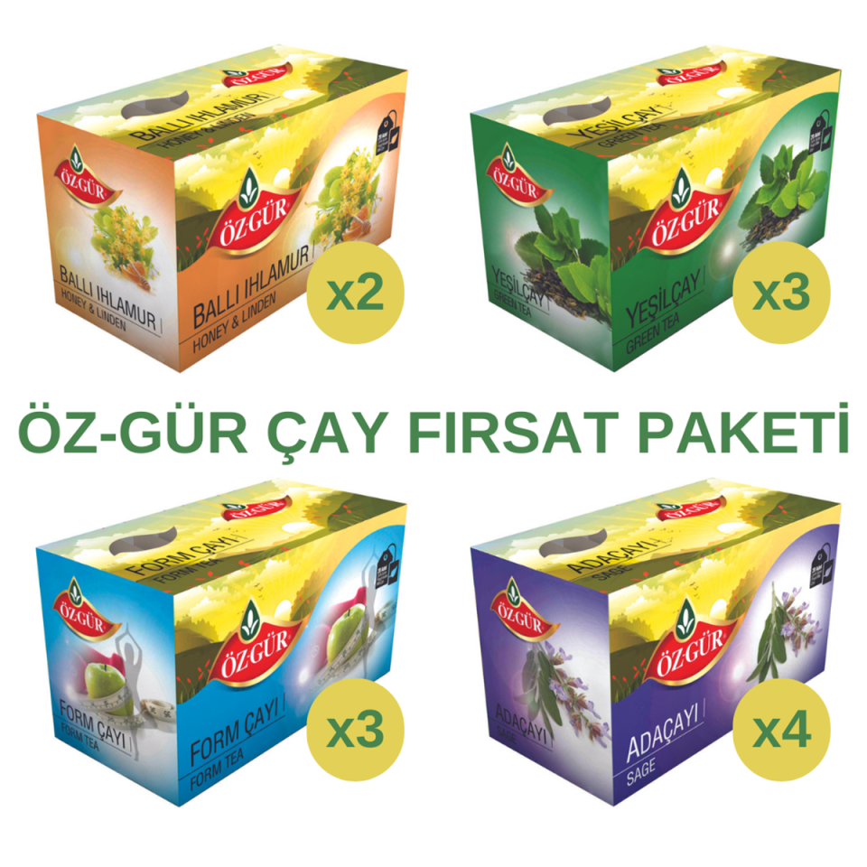 ÖZGÜR 20'li Karışık Bitki Meyve Çayları (Fırsat1)