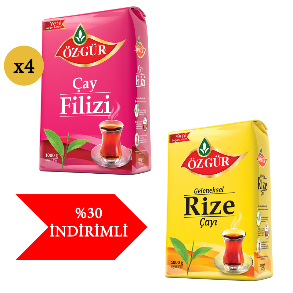 ÖZGÜR 4Kg. Filiz + 1Kg. Rize (%30 İNDİRİMLİ)